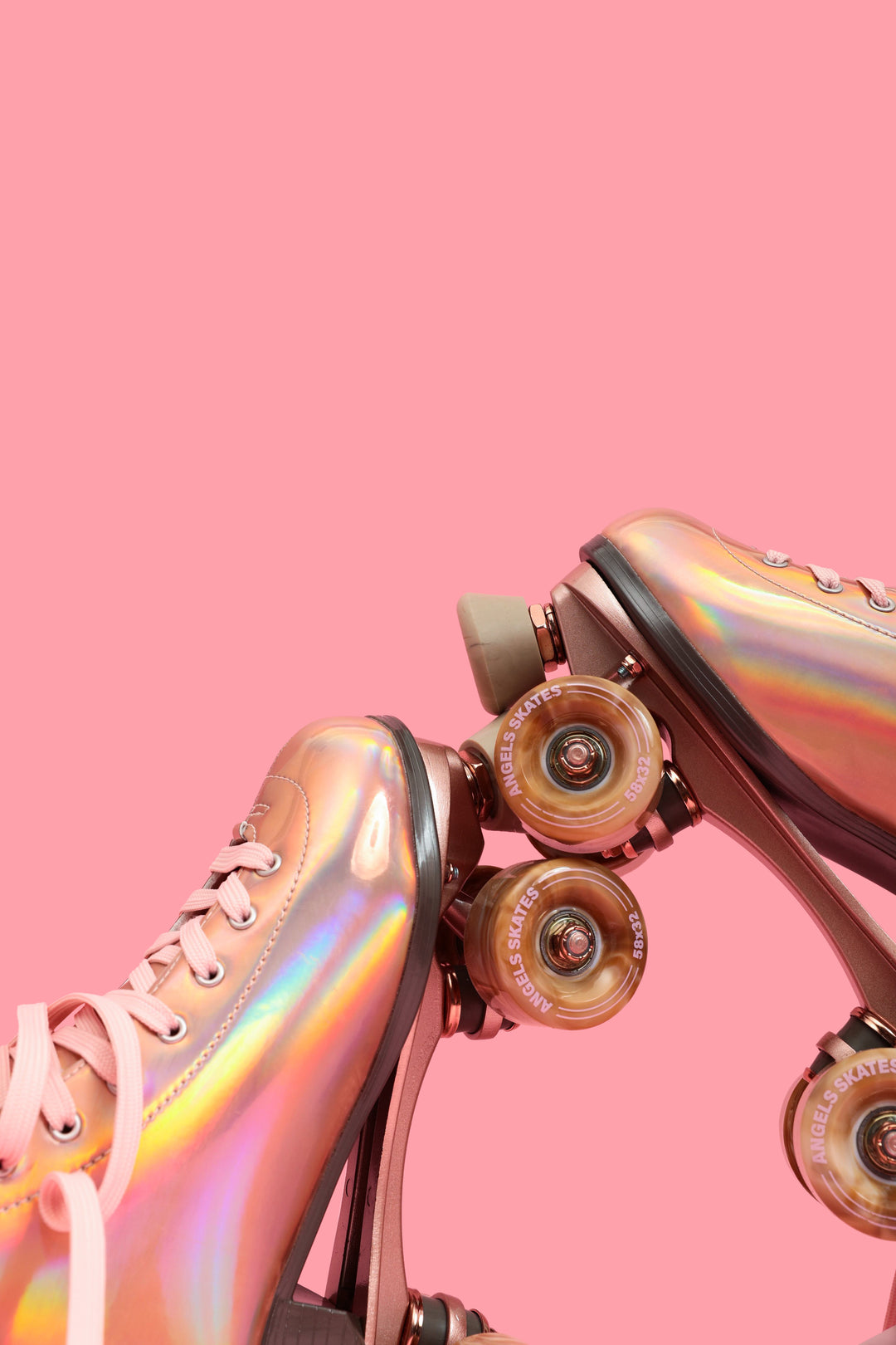 2.0 Angel Dust Holographic Rose Gold Roller Skates