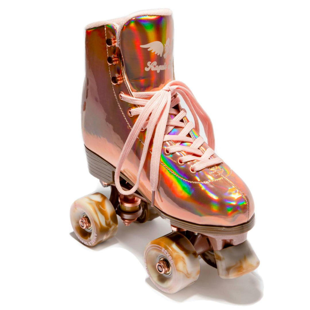 Angel Dust Holographic Rose Gold Roller Skates