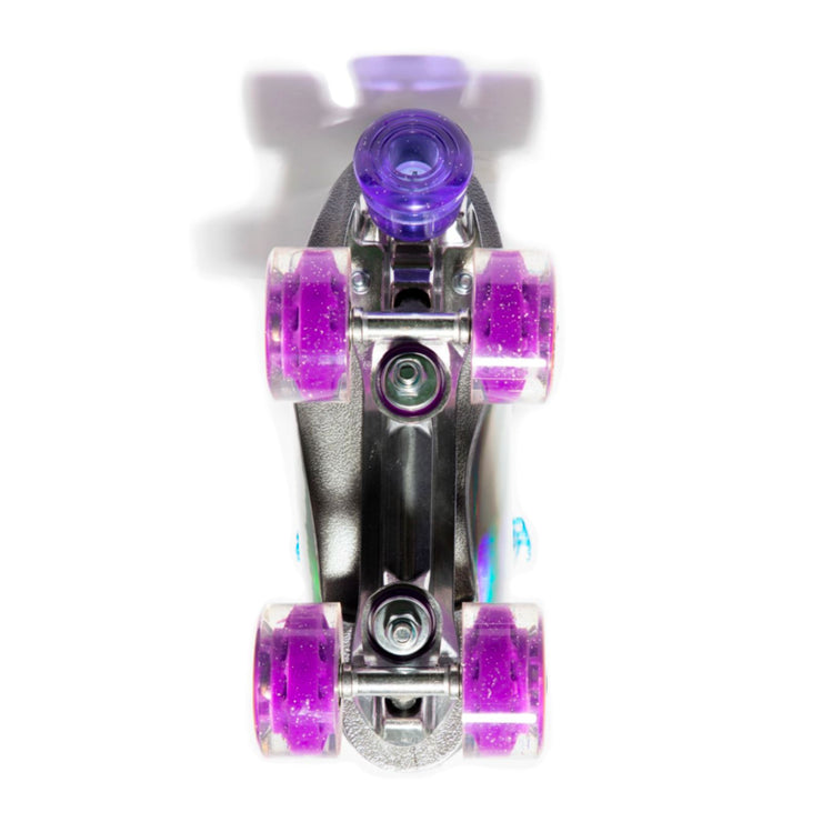Purple Rain Halographic Roller Skates
